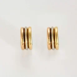 Boucles d'oreilles créoles 3 ors