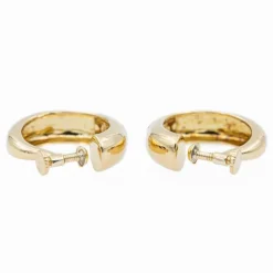 Boucles d'oreilles Créoles Or jaune Diamant