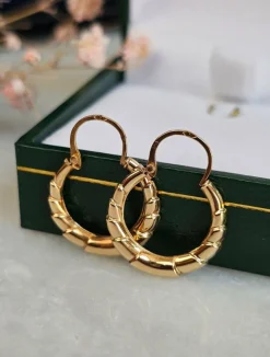 Boucles d'oreilles créoles Or rose