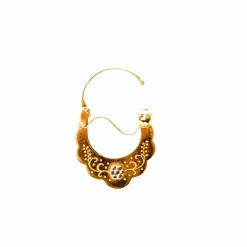 Boucles d'oreilles créoles savoyardes or jaune