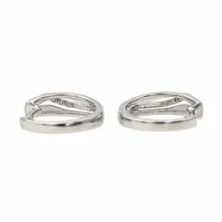Boucles d'oreilles Créoles Or blanc Diamant