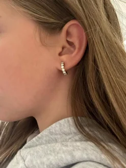 Boucles d'oreilles créoles en diamant
