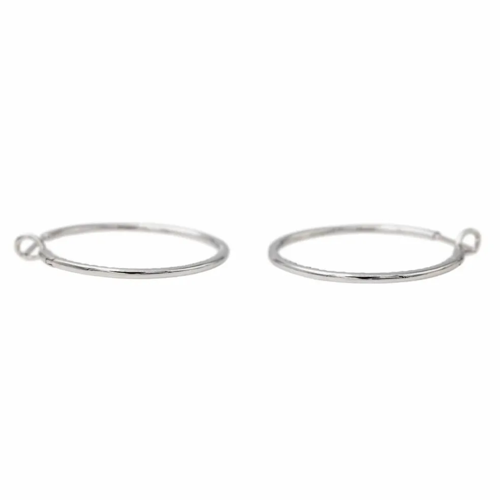 Boucles d'oreilles Créoles Or blanc Diamant