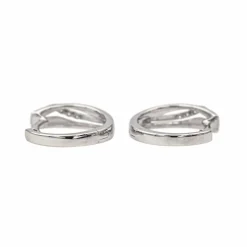 Boucles d'oreilles Créoles Or blanc Diamant