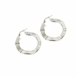 Boucles d'oreilles créoles ondulées