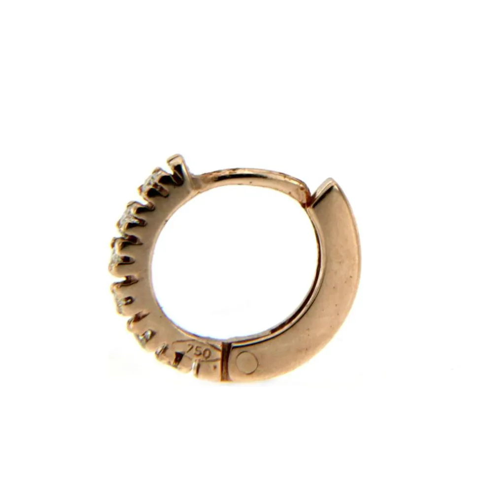 Boucles d'oreilles créoles Diamant