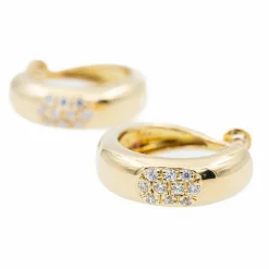 Boucles d'oreilles Créoles Or jaune Diamant