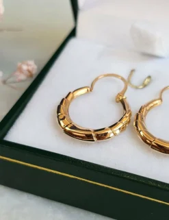 Boucles d'oreilles créoles Or rose