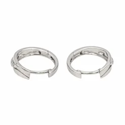 Boucles d'oreilles Créoles Or blanc Diamant