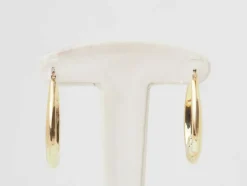 Boucles d'oreilles créoles torsadés en or jaune