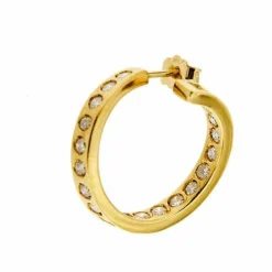 Boucles d'oreilles créoles en diamant