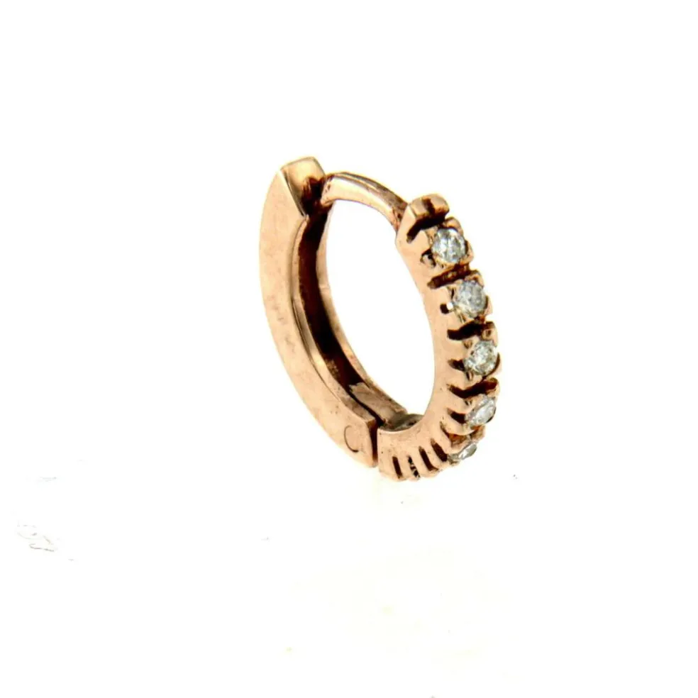Boucles d'oreilles créoles Diamant