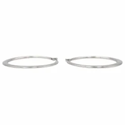 Boucles d'oreilles Créoles Or blanc