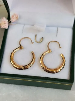 Boucles d'oreilles créoles Or rose