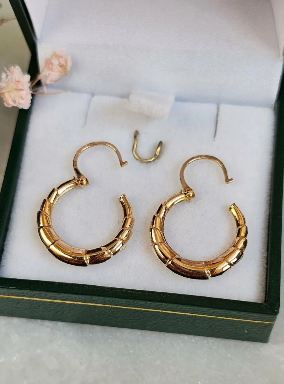 Boucles d'oreilles créoles Or rose