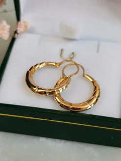 Boucles d'oreilles créoles Or rose