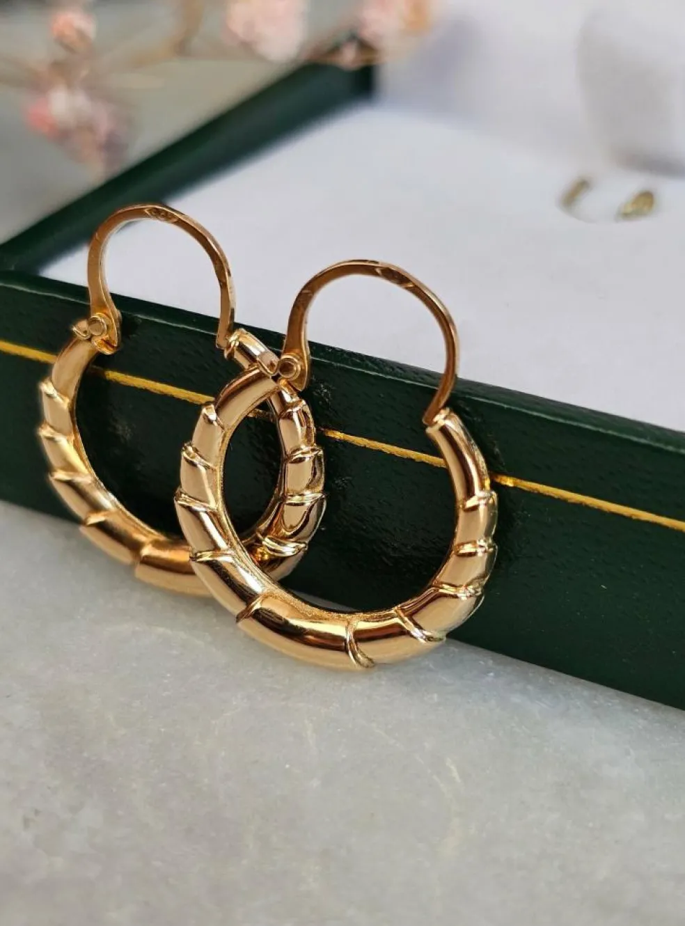 Boucles d'oreilles créoles Or rose