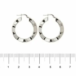 Boucles d'oreilles créoles ondulées