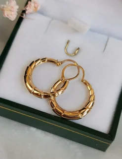 Boucles d'oreilles créoles Or rose