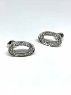 Boucles d’oreilles DALUMI or blanc et diamants