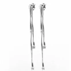 Boucles d'oreilles de créateur Or blanc Diamants