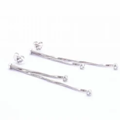 Boucles d'oreilles de créateur Or blanc Diamants