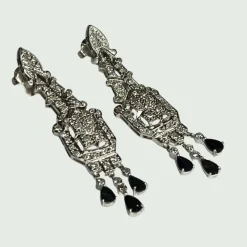BOUCLES D'OREILLES DE STYLE ART DÉCO
