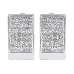 Boucles d'oreilles demi-créoles Diamants