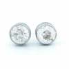 Boucles d'oreilles diamant platine