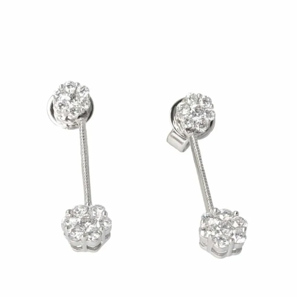 BOUCLES D'OREILLES DIAMANTS