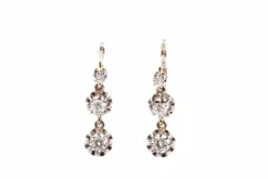 Boucles d'oreilles diamants en or 18k