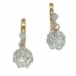 Boucles d'oreilles diamants Art Déco