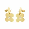 Boucles d'oreilles Diamants Or jaune