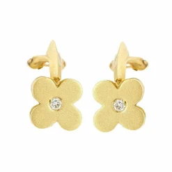 Boucles d'oreilles Diamants Or jaune