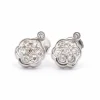 Boucles d'oreilles diamants en platine
