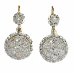 Boucles d'oreilles diamant Art Déco