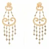 Boucles d'oreilles diamants noirs et blancs