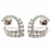 Boucles d'oreilles diamants or blanc