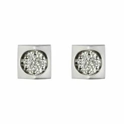 Boucles d'oreilles diamants géométriques