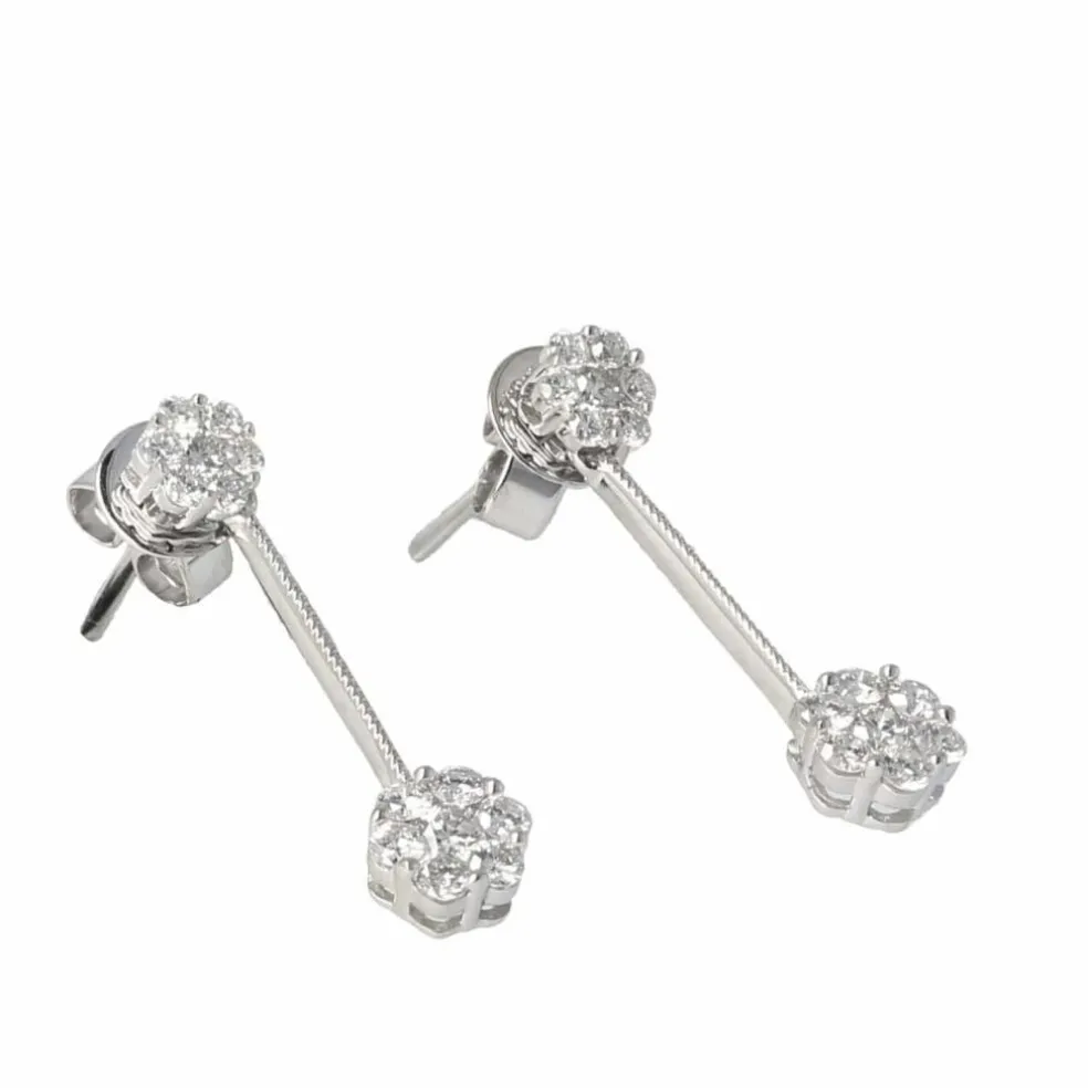 BOUCLES D'OREILLES DIAMANTS