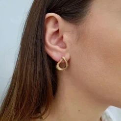 Boucles d'oreilles diamants or jaune