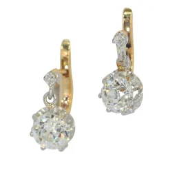 Boucles d'oreilles diamants Art Déco