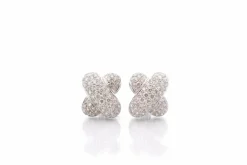 Boucles d'oreilles diamants en or 18k