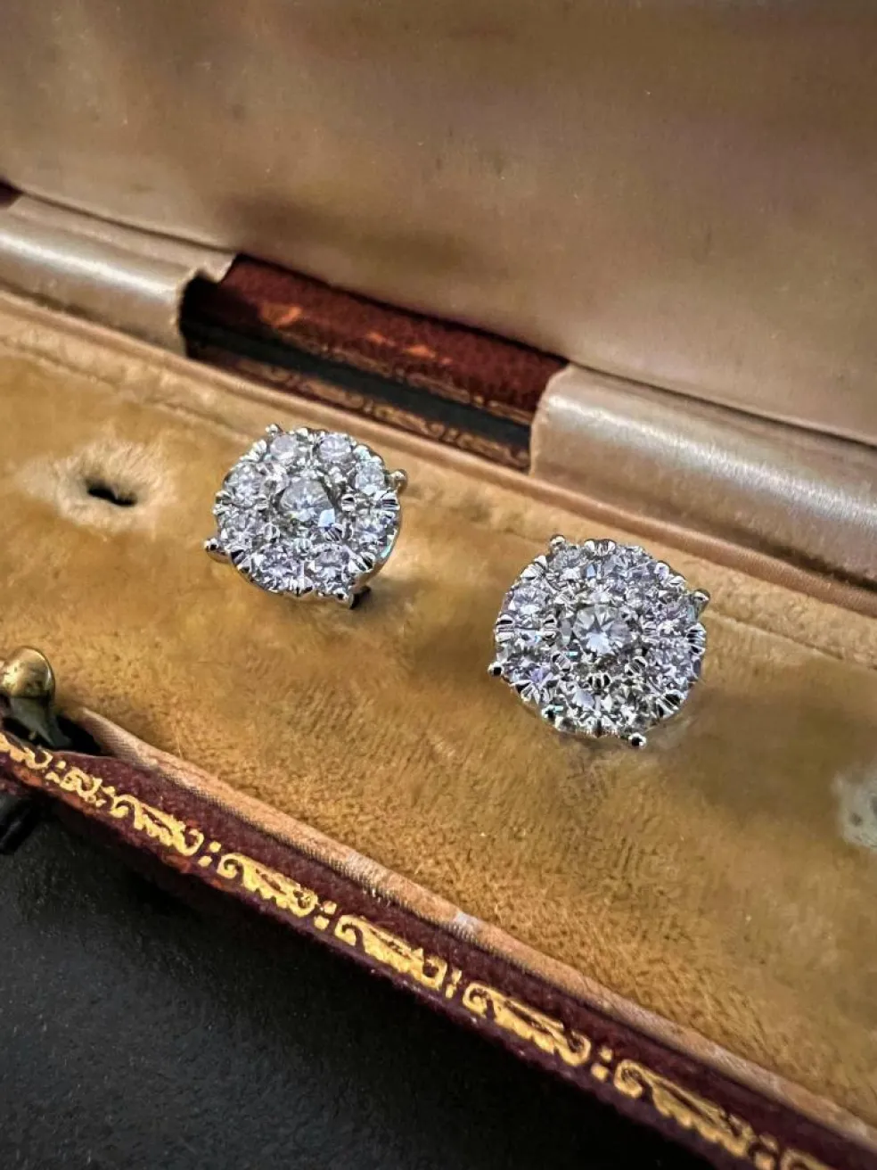 Boucles d'oreilles diamant 1,6 ct
