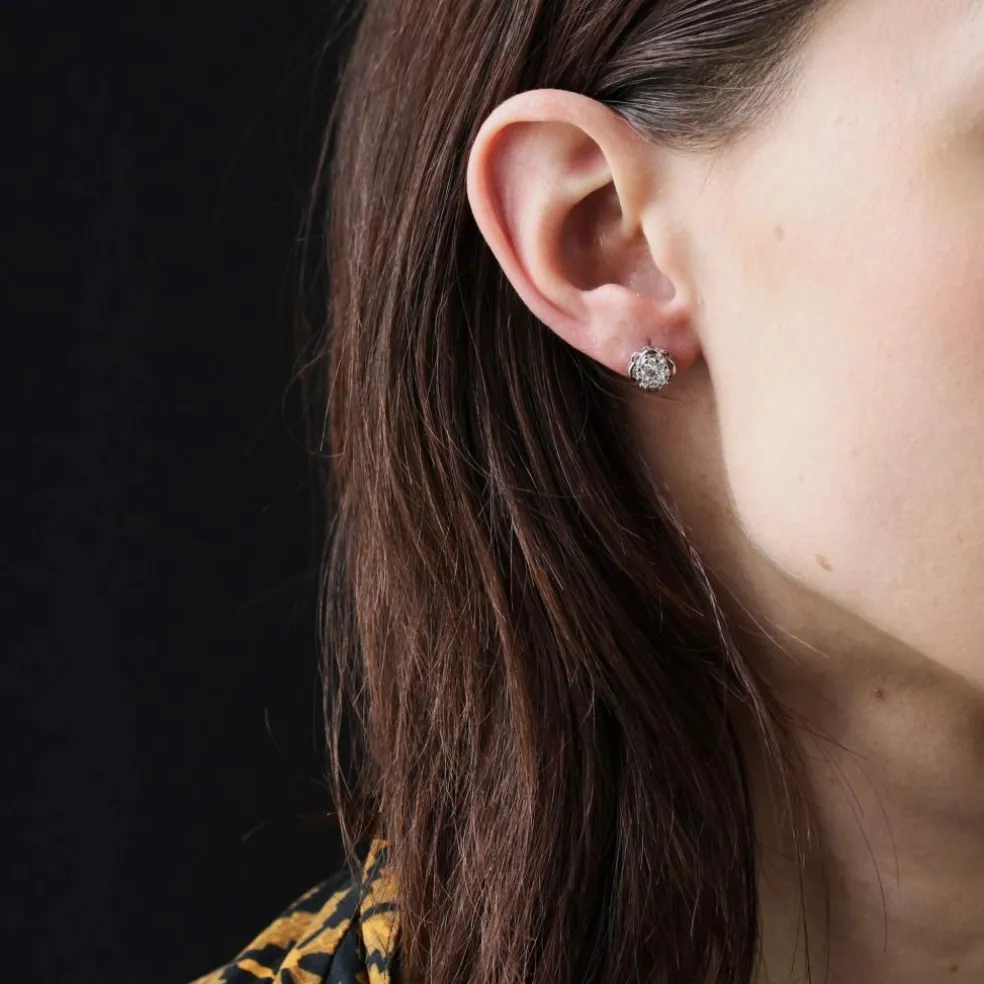 Boucles d'oreilles diamants et perles de Tahiti transformables