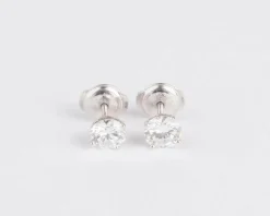 Boucles d'oreilles diamants taille moderne