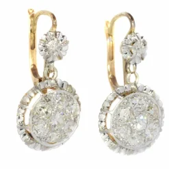Boucles d'oreilles diamant Art Déco