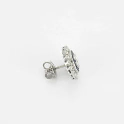 Boucles d'oreilles Diamants, Saphir