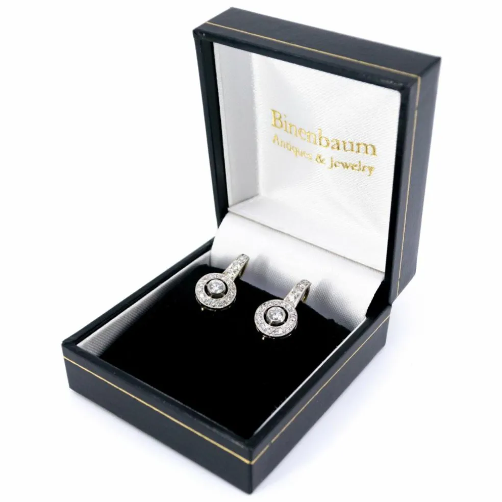 Boucles d'oreilles diamant, platine