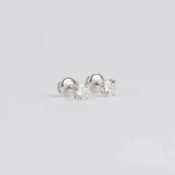 Boucles d'oreilles diamants taille moderne